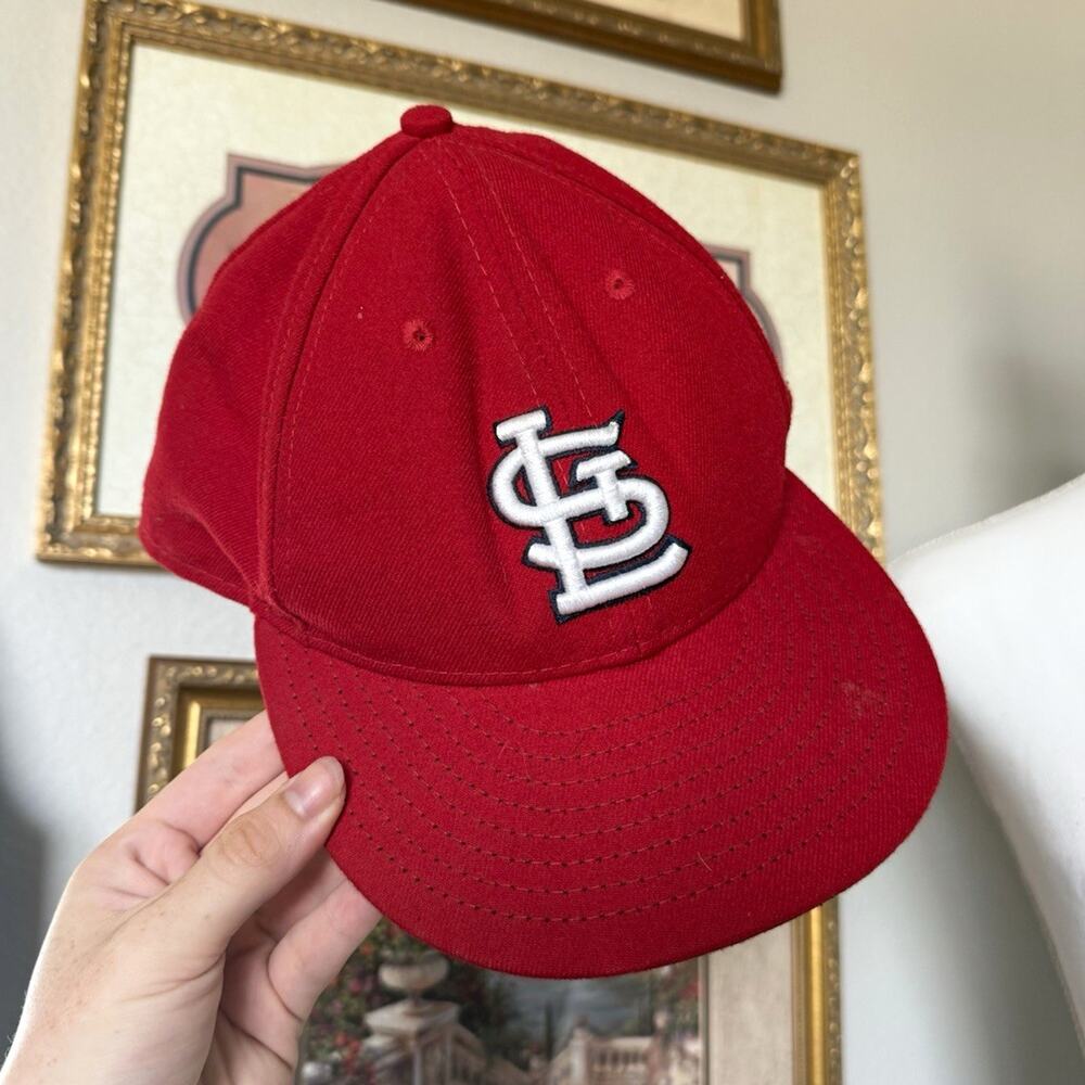 New Era 59FIFTY St. Louis Cardinals Red MLB Fitted Cap Hat Size 7 5/8